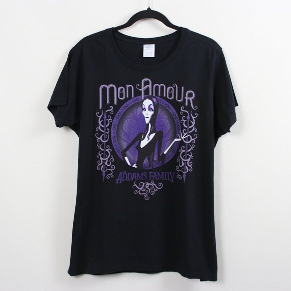 Port & Company Mon Amour The Adams Family Graphic T-shirt - Picture 12 of 13